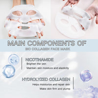 IZBEAUVO Deep Collagen Anti Wrinkle Lifting Mask,4PCS Korean Face Mask,Bio Collagen Face Mask,Collagen Overnight Mask,Collagen Face Mask, Bio-Collagen Deep Hydrating Overnight Mask