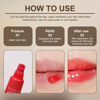 MADGININE 6PCS Lip Butter Balm Lip Balm Vanilla,Mini Lip Balm Set,Used to Soothe Dry and Chapped Lips,Leaving Them Soft,Smooth and Elastic