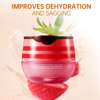 Leogony 2PCS Honey Pot Lip Balm Set, Moisturizing Strawberry Honeybalm Lip Balm, Repair Honey Bee Lips Balm Uk