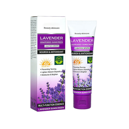 Lavender Sun Cream for Face and Body - Sun Cream SPF 50+ - Sun Block - SPF 50 Face Moisturiser