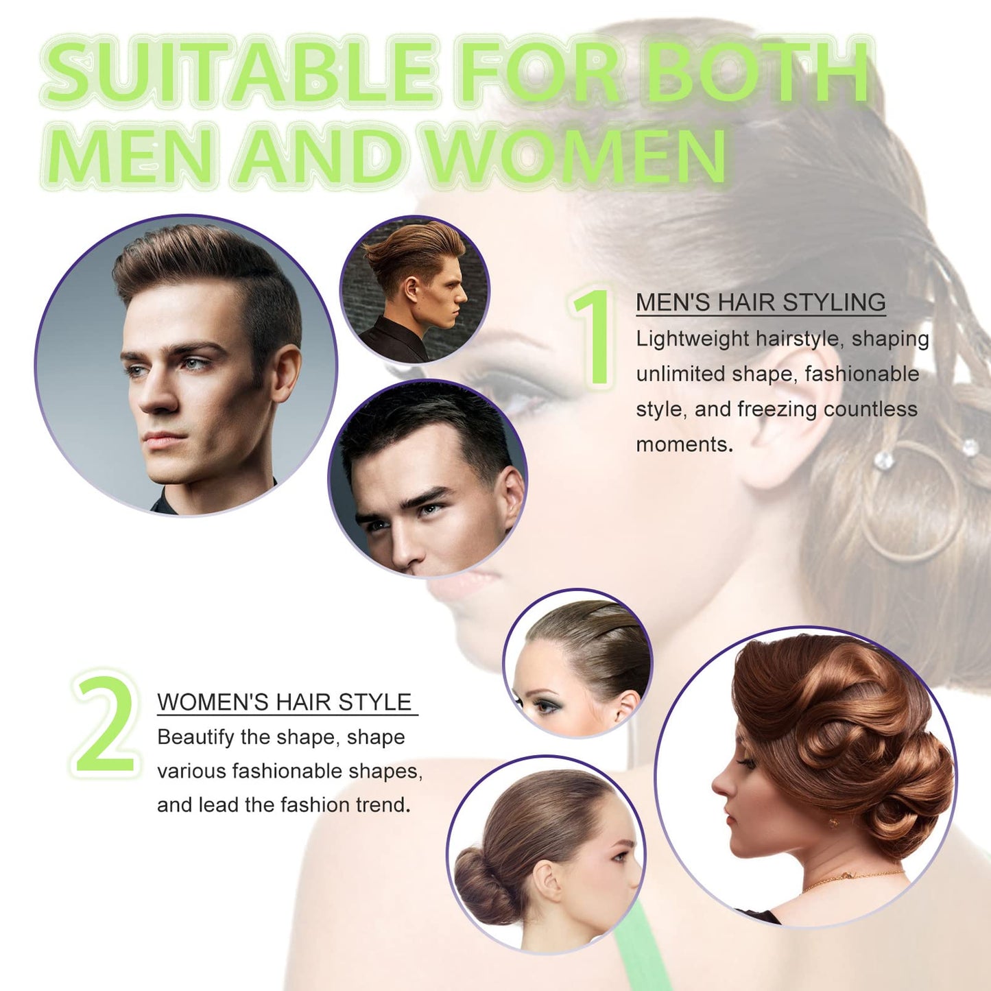 1PCS Olive Oil Hair Wax Stick,Styling Wax for Smooth Wigs,Unisex Hair Pomade Stick Edge Control Stick, Non-greasy Styling Wax for Flyaways Edge Frizz Hair