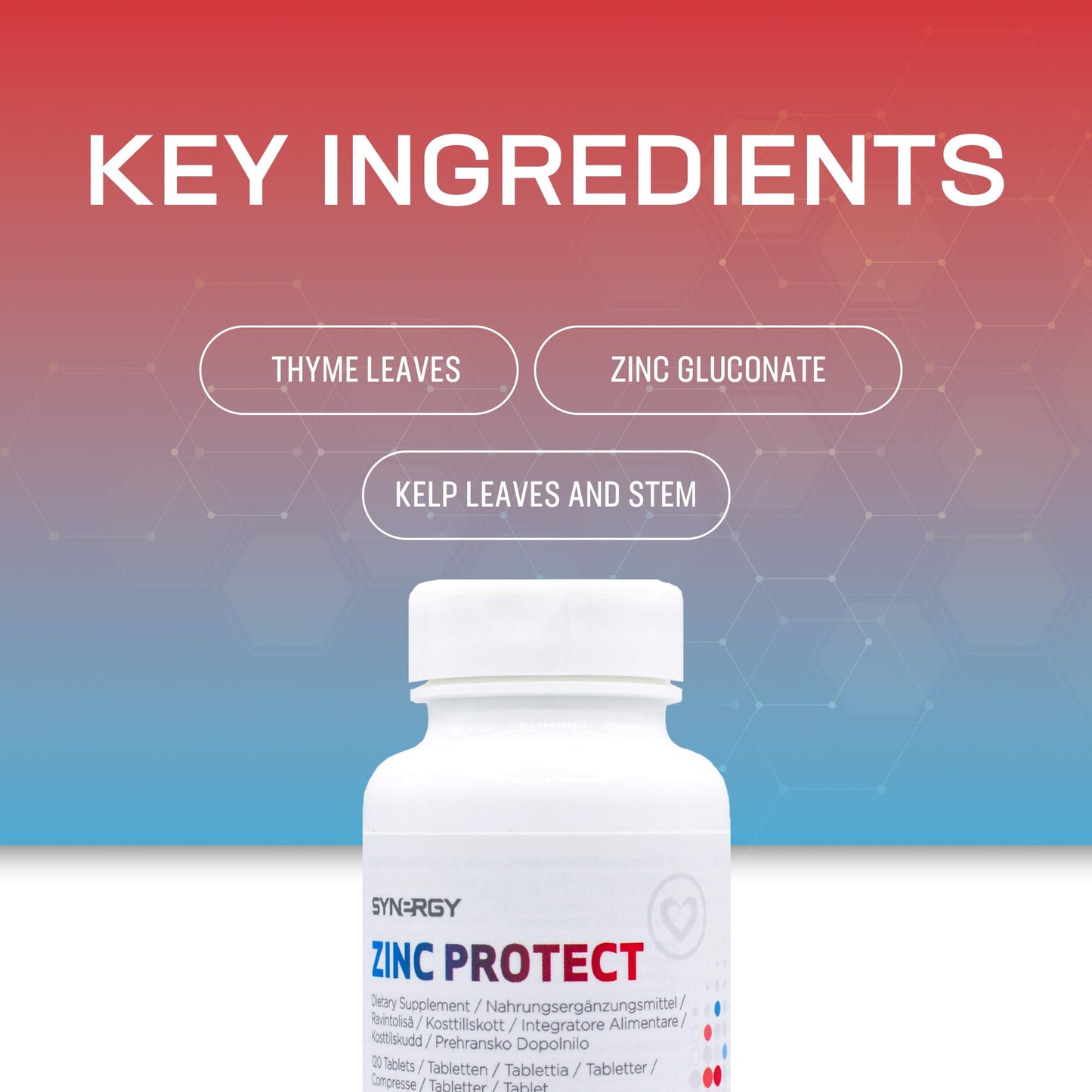 Synergy Worldwide Zinc Protect 120 Tablets | 15 mg Zinc per Tablet | Supports Immune Function | Vital Mineral for Optimal Health and Wellbeing | 76,2 gr