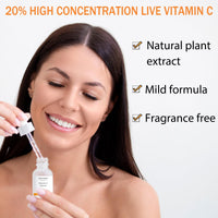SEFUSON Vitamin C Serum Face, With Hyaluronic Acid, Vitamin E,20% Vitamin C for Anti-wrinkle, Dark Circle, Restore & Boost Collagen, Firming skin - 1Oz