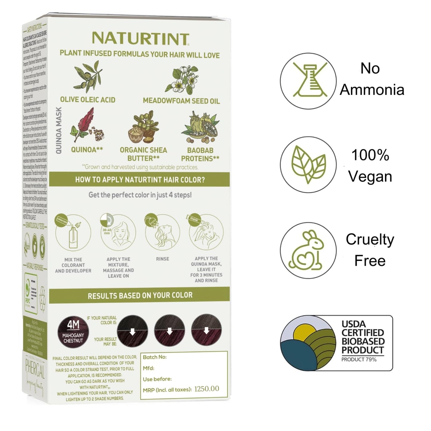 NATURTINT Hair Dye Mahogany Chestnut (135ml) - ( x 5 Pack)