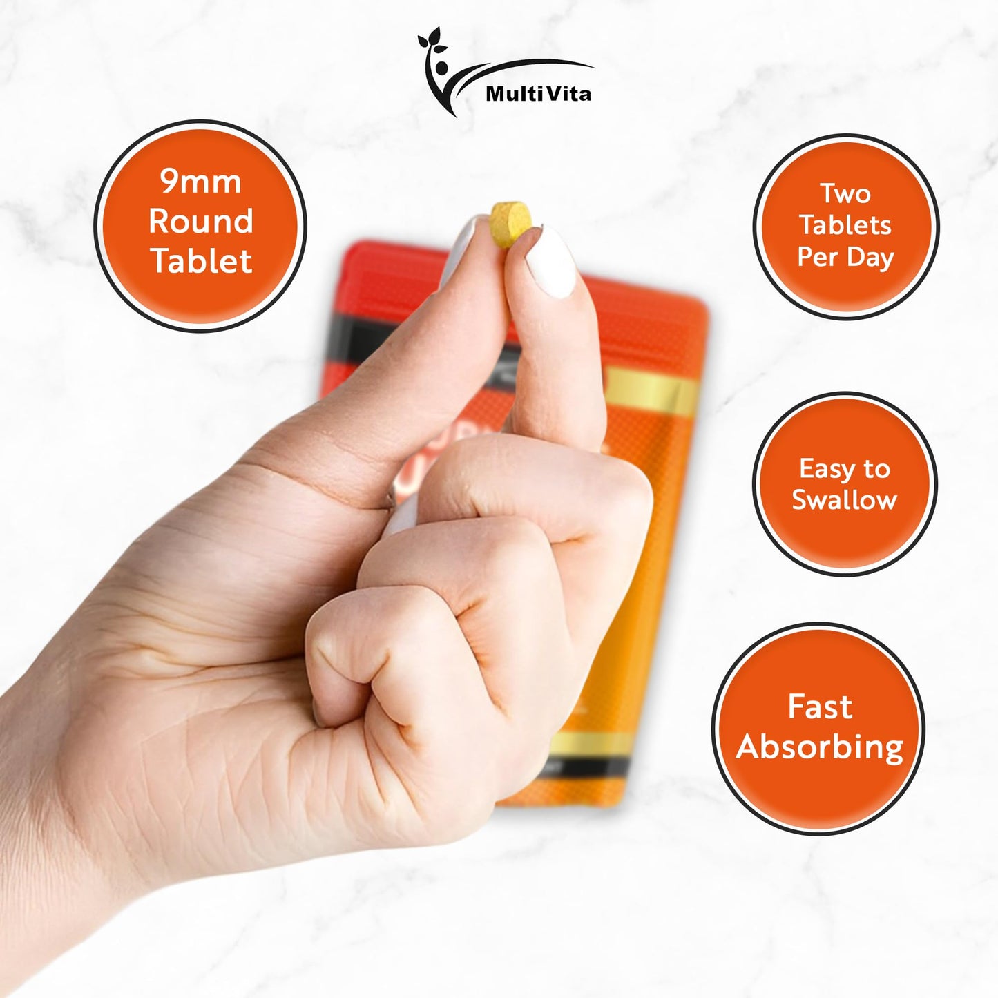 Multivita Turmeric Curcumin Tablets 7,260mg Per Serving - 95% Curcuminoids 2 Months Supply - with Ginger & Active Curcumin including Black Pepper to Aid Absorption - High Strength Tumeric Supplement - Vegan UK
