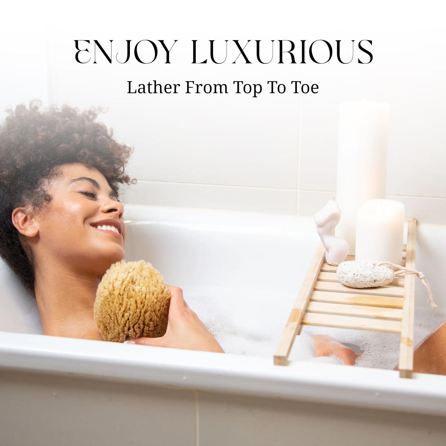 Natural Sea Sponge - Silk Luxuriously Soft Unbleached Bathing Sponge with Super High Absorbancy for All Skin Types (4-4.5"/10-11cm, Pack of 4)