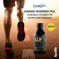 lipolife LLP2 - liposomal Pea Palmitoylethanolamide Levagen+ | High Strength | Enhanced Bioavailability | 48 Days Supply | Cognitive Health, Muscle Recovery | Helps Reduce Joint Pain and Inflammation