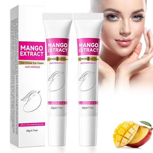 2 PCS Mango Revitalize Eye Cream Mango Activating and Firming Eye Cream Helps Remove Eye Bags and Dark Circles Deeply Moisturizes and Hydrates Firming Skin