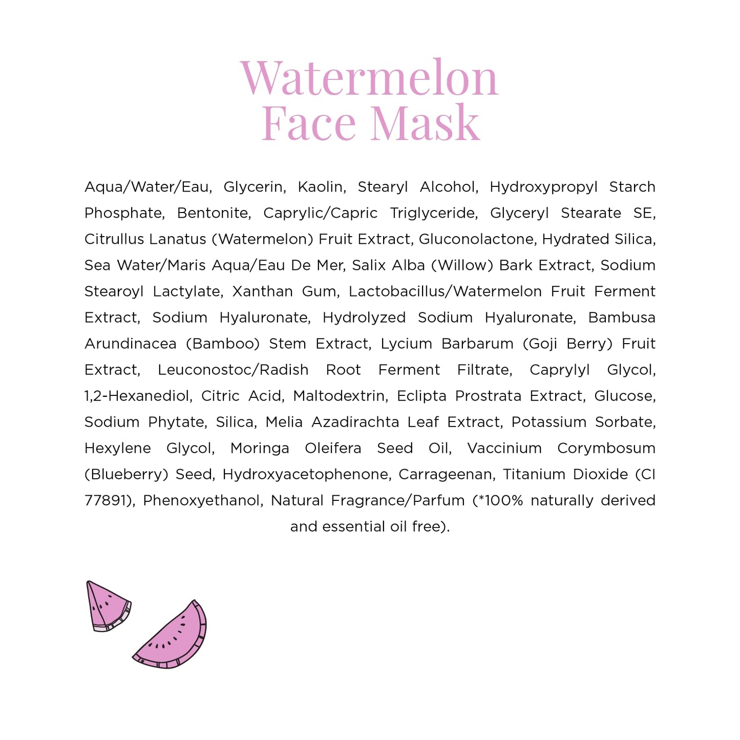 Glow Recipe Watermelon Glow Hyaluronic Clay Pore-Tight Facial - Gentle Exfoliating Clay Mask with Hyaluronic Acid - Help Minimize the Appearance of Pores, Even Tone + Hydrate (60ml / 2oz)