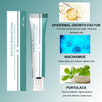 Shengqialun Herbal Scar Cream, Advanced Scar Treatment, Scar Healing Cream for Skin Repair, Scar Remover, Acne Treatment, Fade Stretch Marks, Scar Removal Cream Effective On Old & New Scars Face& Body