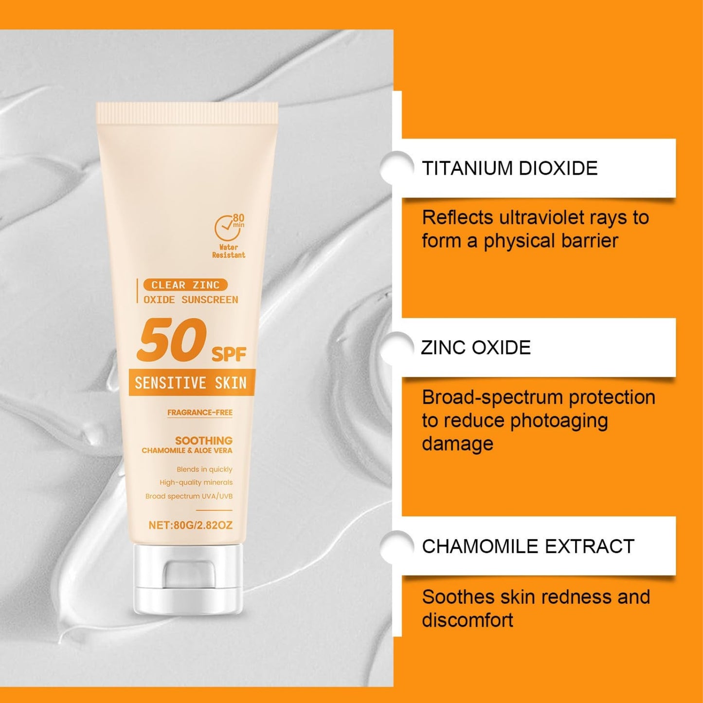 Baby Sun Cream SPF 50 | Kids Sunscreen for Sensitive Skin | Fragrance Free, Waterproof & Sweat-Proof | Mineral Sunscreen with Zinc Oxide & Aloe Vera | Holiday & Travel Essentials for Children