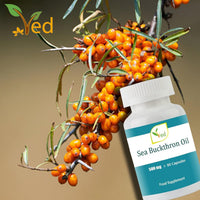 Ved VED Sea Buckthorn Oil Capsules | Boost Immune System | Omega-7 500 mg - 90 Capsules