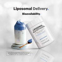 Codeage Liposomal Glutathione Supplement - Pure Reduced Setria L Glutathione Skin - Nano Encapsulated Glutathione Powder Pills - Phospholipids - Antioxidant Complex - Vegan, Non-GMO - 60 Capsules
