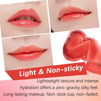 Uocasi Plumping Lip Oil, Hydrating Lip Gloss Tinted Lip Balm Transparent Lip Care, Big Brush Head Glitter Shine, Long Lasting Nourishing Non-sticky Fresh Texture (#4 Cherry)