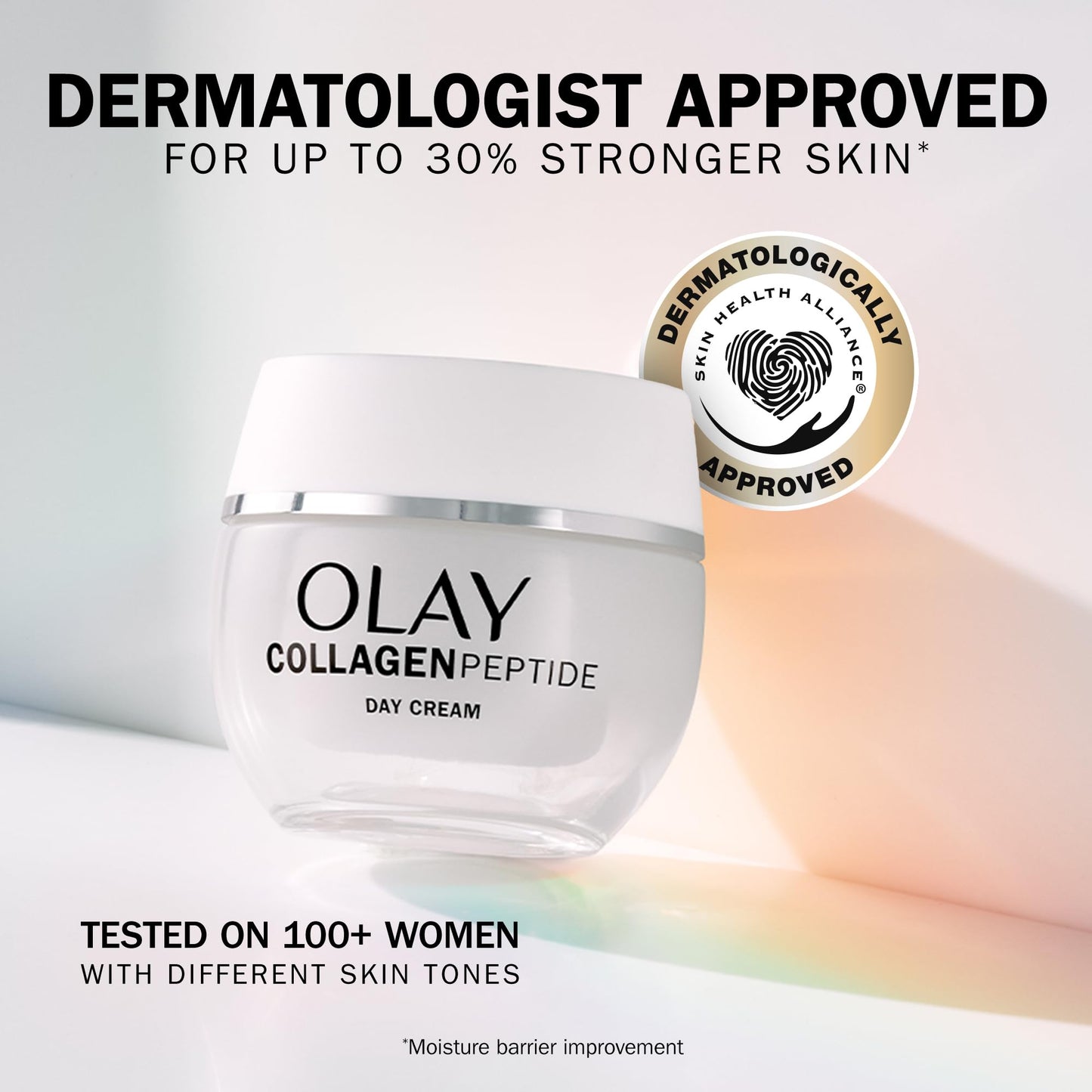 Olay Collagen Peptide Face Moisturiser Day Cream SPF 30, Skincare with Niacinamide 99% Purity and Antioxidant Vitamin E Advanced Anti Aging Skin Care: Strengthens, Restores, Hydrates, 50ml