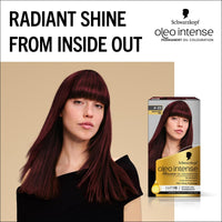 Schwarzkopf Oleo Intense Permanent Oil Colour 4-23 Burgundy Red Hair Dye, 100% Grey Coverage, Conditioner with HaptIQ System, Long-Lasting Colour, Ammonia Free Hair Dye