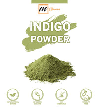 mGanna 100% Natural Indigo Powder For Hair Dye and Color | No Sulfates | No PPD or Any Chemicals for Healthy Hair Care 0.50 LBS 227 GMS
