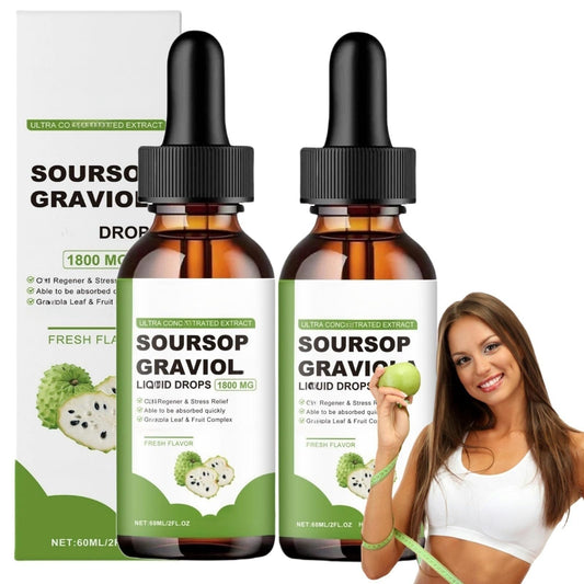 TONISABERY 2pcs Organic Soursop Oil,60ml Soursop Goodness Oil,Organic Soursop Extract Liquid Drops