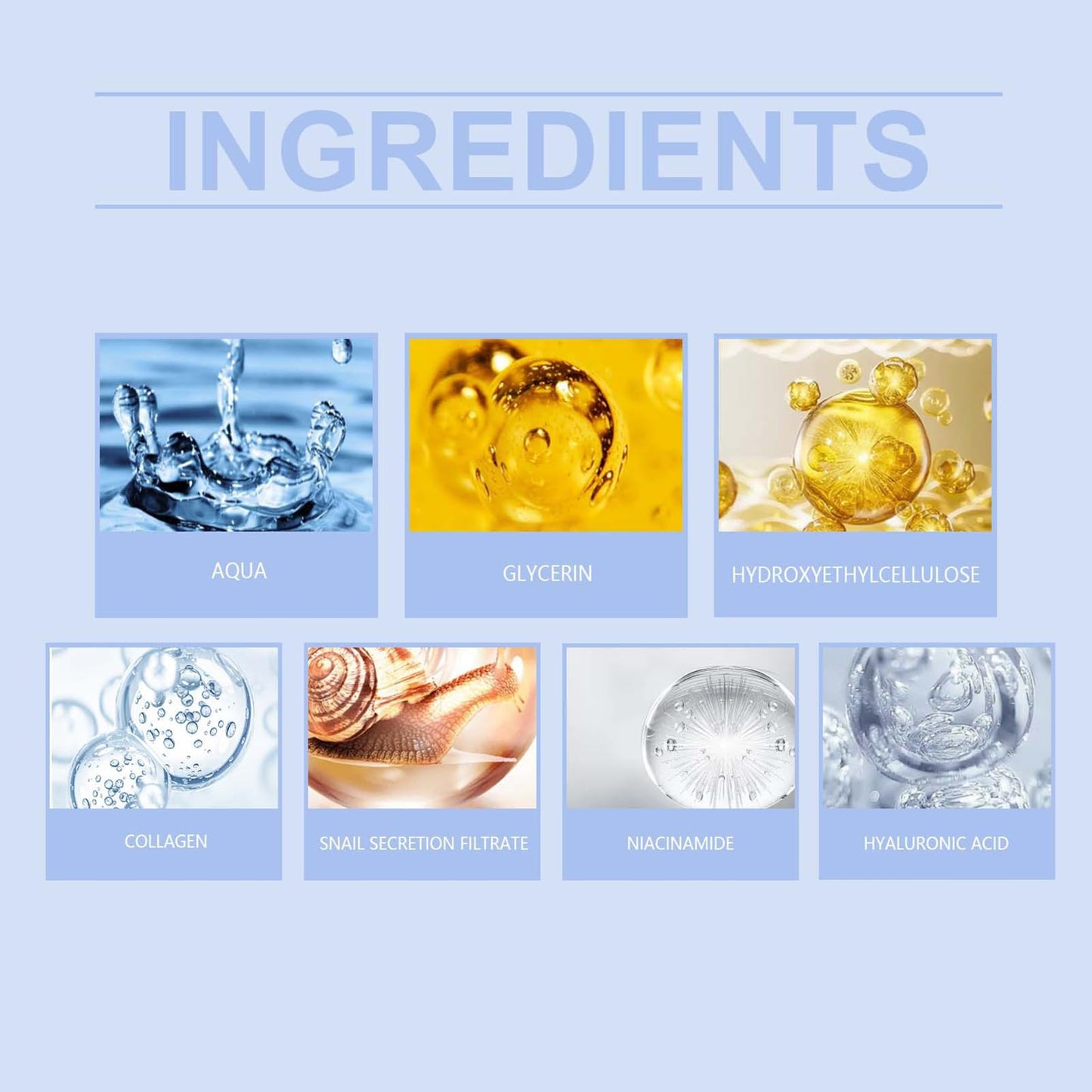 Snail Mucin Essence- Face Serum for Women with Collagen & Niacinamide - 24H Hydrating Serums for Face & Neck - Niacinamide Serum for Fades Dark Spots & Fine Lines - Vegan, Sensitive Skin-Friendly