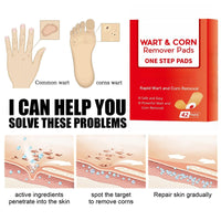 SingHao 42 Pcs Wart Treatment Patch,Wart and Corn Remover Pads,Verruca Treatment,Wart Remover Corn Plasters,Corn Remover for Feet and Hand,Effective Deep Verruca Removal Pads Patches,Corn and Callus Remover