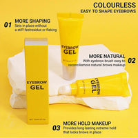Beauthink Waterproof Eyebrows Styling Spiking Glue - Long-Lasting Brow and Edge Gel for Fluffy, Defined Brows With Brush. Strong Hold, Smudge-Proof Formula. Perfect for Styling and Setting 1PCS