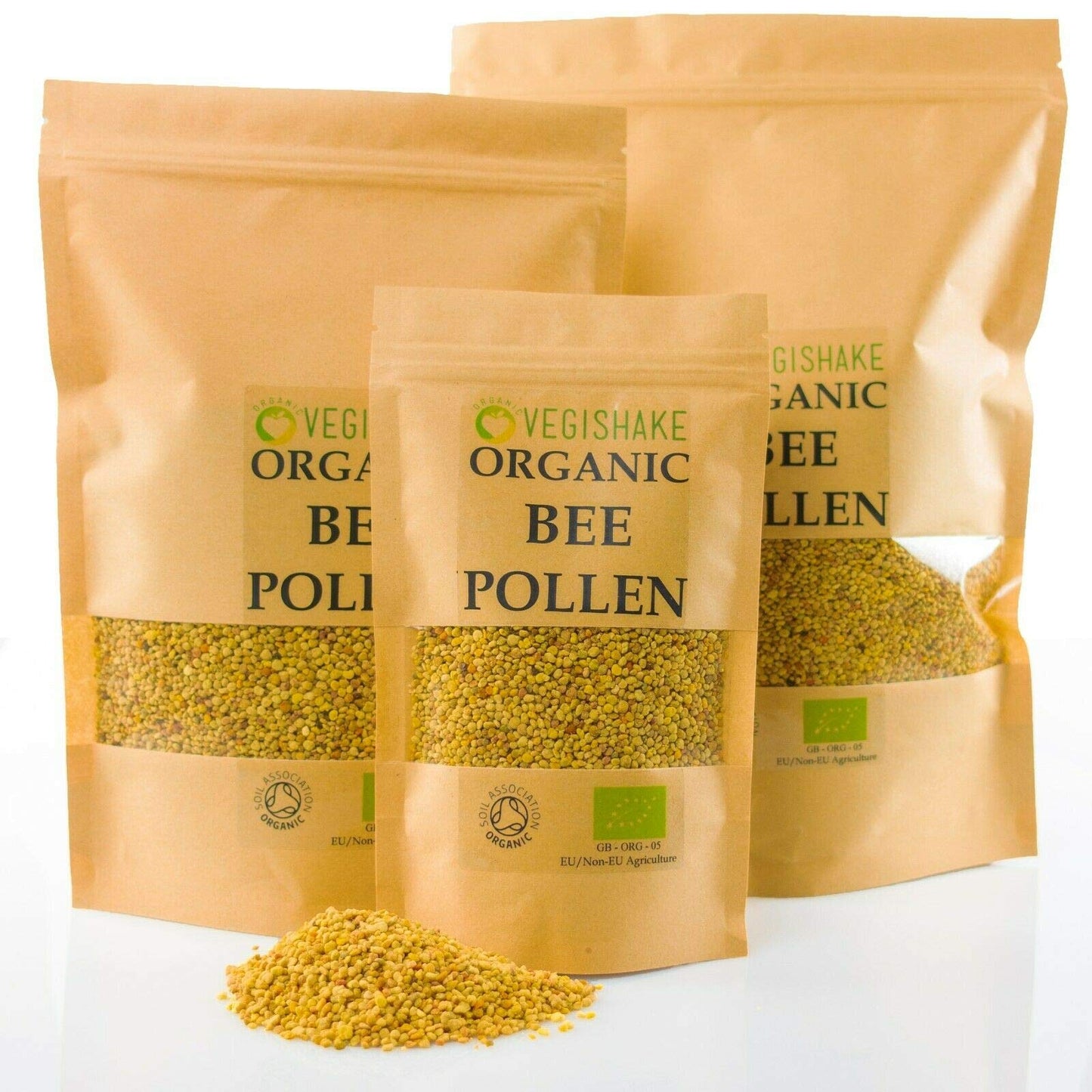 Bee Pollen B-Complex Vitamins B1 B2 B9 C E and Copper (150g)