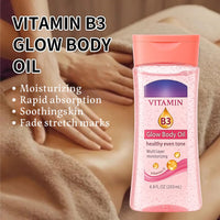 Vitamin B3 Body Oil Gel, Essential Oils for Dry Skin, Body Oil for Women & Girl, Massage Oil for Face & Body Skin Care, Daily Brightening Body Lotion Gel Hydrating, Brightening & Gua Sha