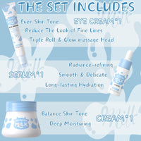 Milk Beauty Gift Sets for Teenage Girls - Milk Skin Care Sets & Kits - Facial Kits for Women with Cleanser,Serum,Cream,Eye Cream,Mask,Scrub,4pcs hair Accessories - Hydrating,Nourish (15pcs)