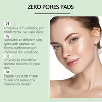 QinZiEn Zero Pore Pads,Dual-Textured Facial Toner Pads for Exfoliation and Minimizing Pores,Exfoliating Face Pads,Cotton Face Pads,Pore Pads,Exfoliating Pads,Exfoliating Pads Face,Makeup Pads,Cosmetic Pads