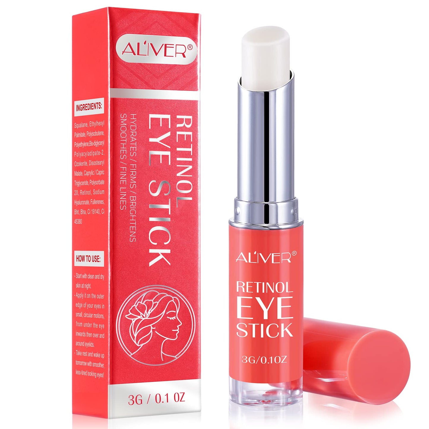Generic Retinol Eye Stick, Eye Cream For Dark Circles And Eye Puffiness, Hydrates, Firms, Brightens, Fine Lines, For All Skin Types 3G (Retinol)
