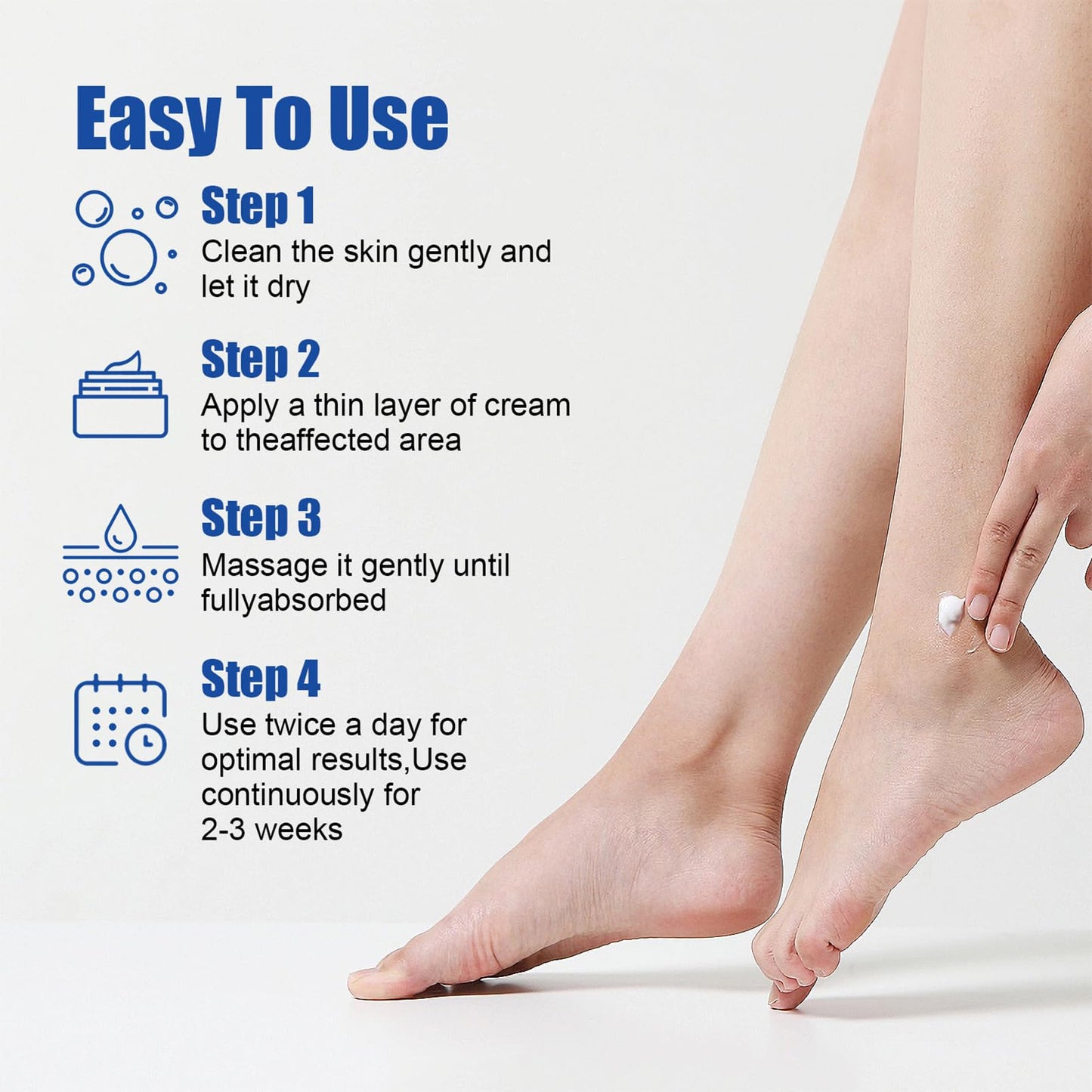 ChicNana 60% Urea Cream,Urea Foot Cream,Foot Cream for Cracked Heels and Dry Skin Athletes Foot Cream Cracked Heel Repair Cream Cracked Heel Repair Cream for Feet and Hand 150g