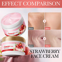 ISBEAUSOLS Strawberry Face Moisturiser-Face Cream for Women- Anti Wrinkle Face Cream - Moisturising Cream Face Care for Soothing and Deeply Hydrating-Hydrating Day Cream for Dry Skin