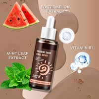 TBeautfave Sunless Tanning Drops to Drink, Oral Tanning Drops Drink, Drinkable TanningDrops, Gradual Bronzing Tan Drop, without Sun Exposure, Easy to Blend, Improve Skin Moisture & Elasticity, 60ML