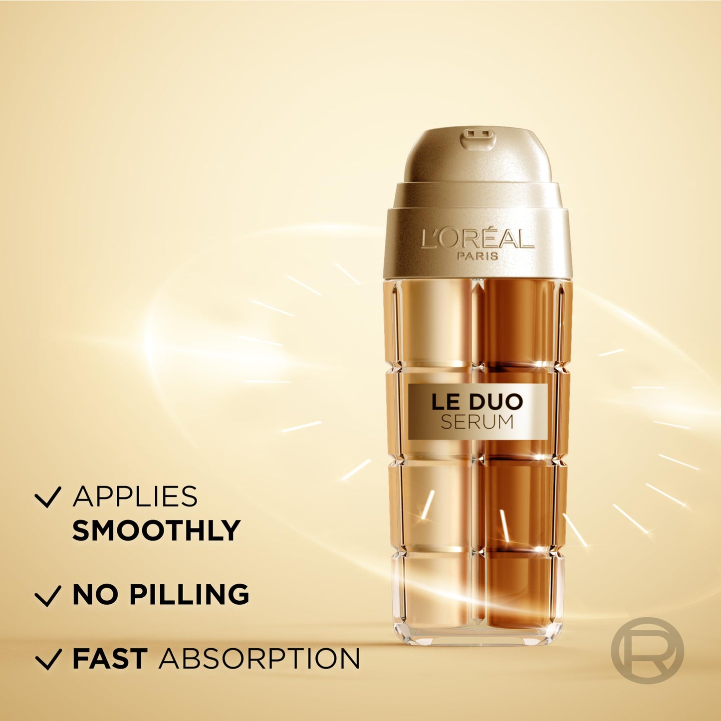 L'Oréal Paris Age Perfect Le Duo Serum Age Defying, Collagen Peptide Booster and Vitamins B3 & C, Instant Firmness, Radiance, Wrinkles Appear reduced, 30ml