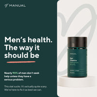 Manual Hair Growth Vitamin Supplements (30 Capsules) - for Thicker & Healthier Hair - with Multiple Vitamins Including Biotin & Collagen - for Hair Loss & Thinning - Take 1 Daily - 1 Month Supply