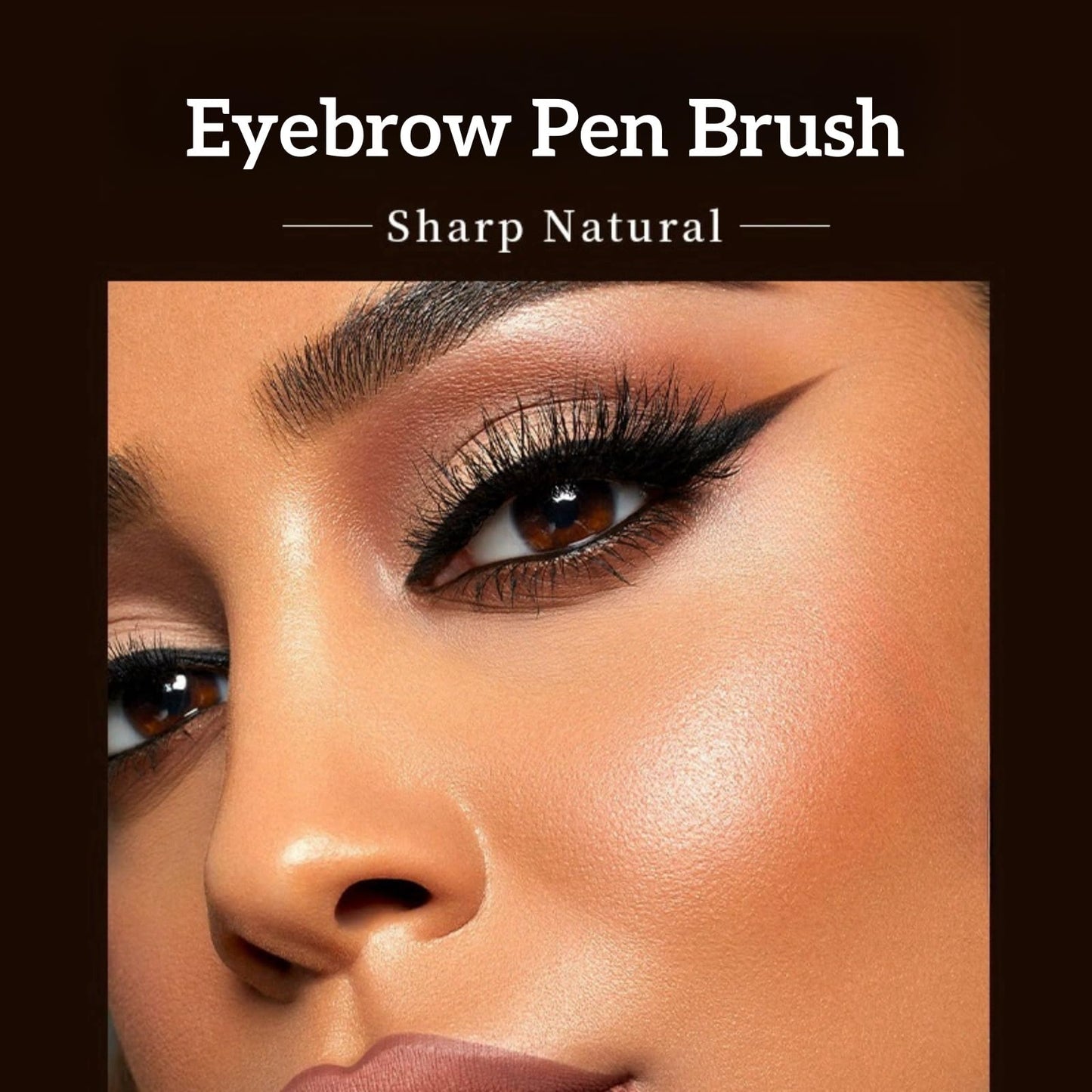 Oumun Microblading Brown Eyebrow Pen Brush,Ultra-Slim 1.5mm Eyebrow Pencil,Eyebr-ow Pencil with Bro-w Brush,Double-Ended Microblading Bro-w Pe-n,Dark Brown Eye-brow Pen-cil,Eye-brow P-en,07