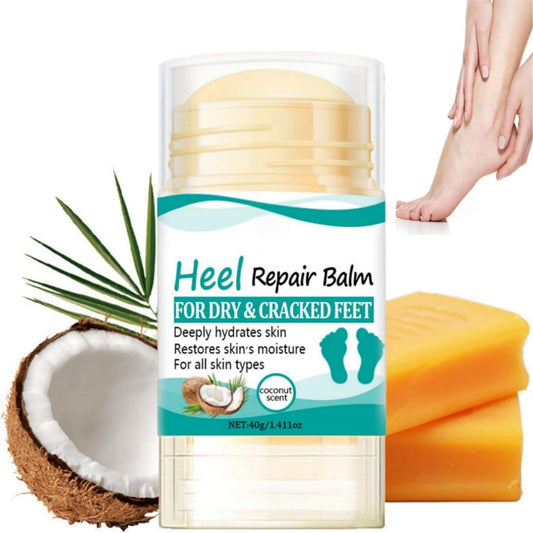 Yoowan Coconut Heel Balm Stick,Foot Cream for Very Dry Feet,Cracked Heel Repair Cream,Foot Moisturiser,Fo-Ot Cre-Am For Hard Skin,Softening & Removing Hard Skin,Deep Moisturizing,For Body Hands&Feet Knees