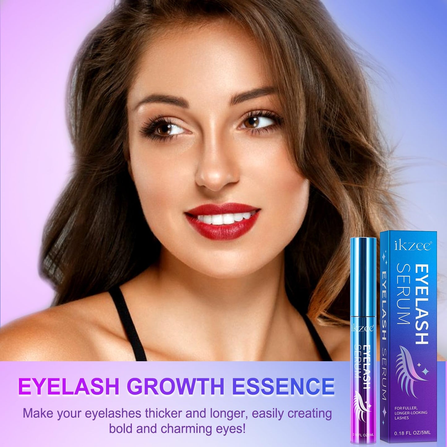 Generic Eyelash Growth Serum, Advanced Lash Serum & Eyelash Serum, UK Lash Growth Serum for Thicker, Fuller & Longer Lashes in 2 Weeks, 5ml