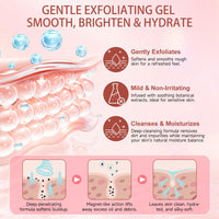 Strawberry Legs Treatment with Purifying Exfoliating Gel,Keratosis Pilaris Cream,Skin Exfoliating Repair Cream,Strawberry Skin Treatment,Moisturizing Body Cream,Rough Bumpy Skin Body Lotion(2PCS)
