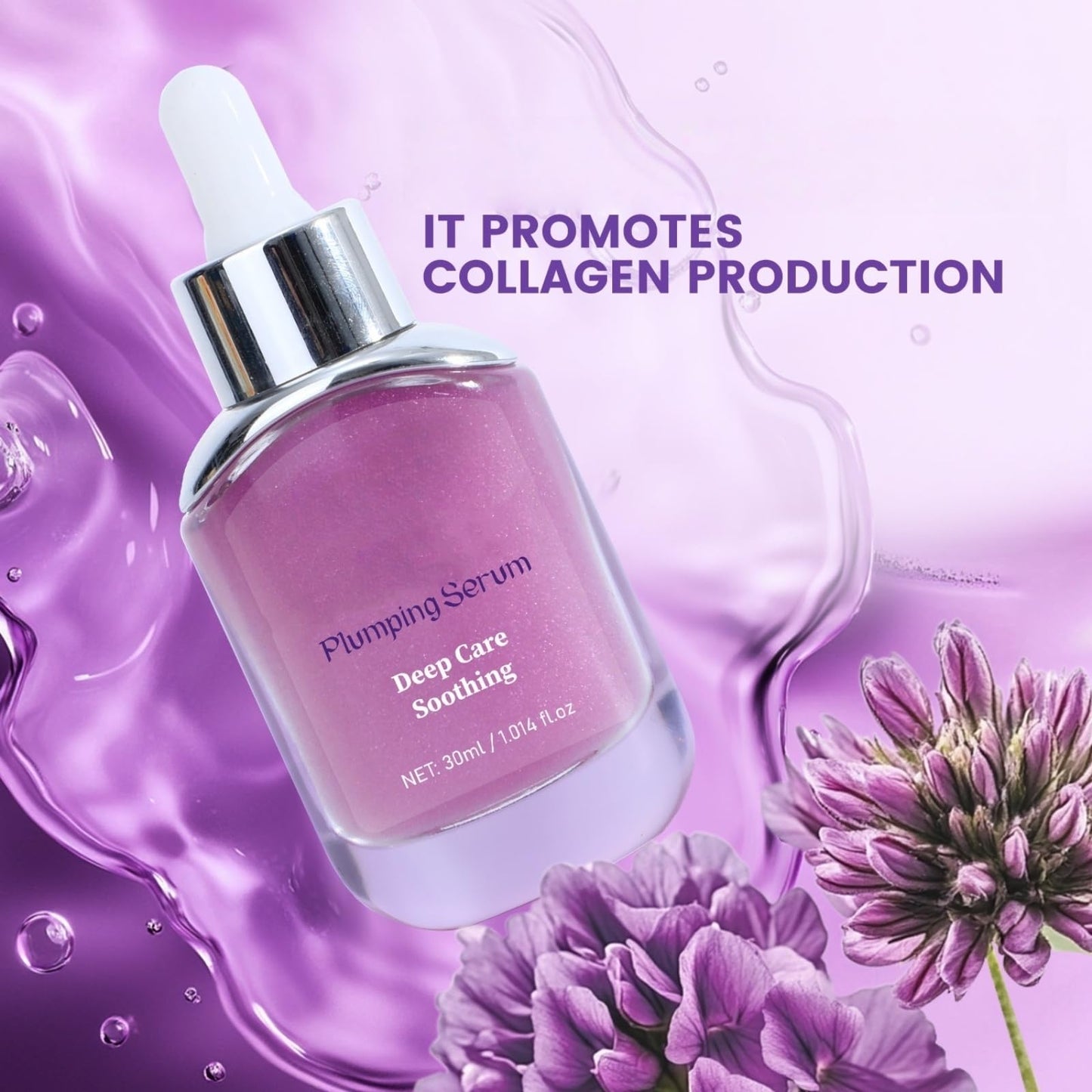 Bakuchiol Plumping Serum for Face,30ml Bakuchiol Serum with Niacinamide for Skin Brightening,Face Moisturizer f/or Women,Anti Aging S/erum f/or Women,Firming Cream fo/r Loose Skin