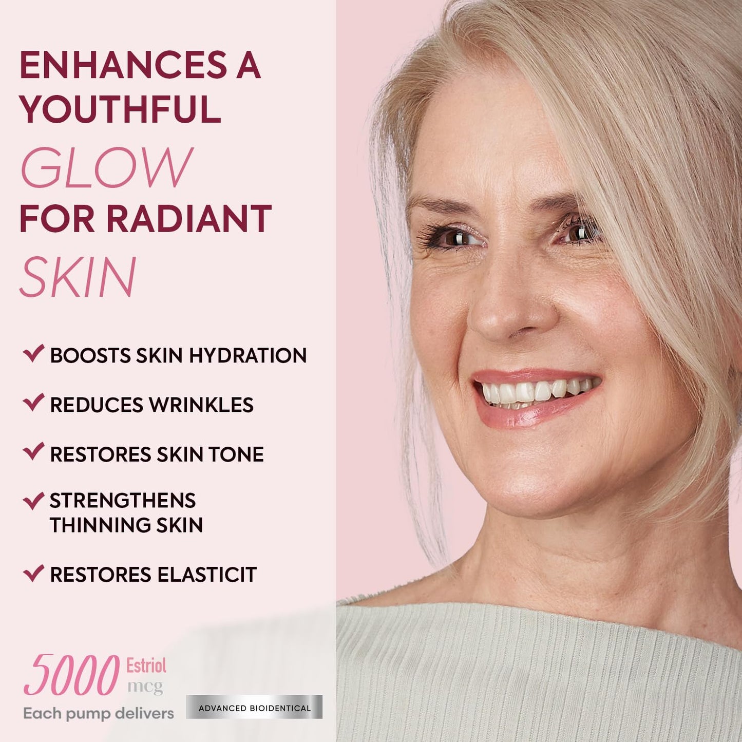 Menopause Face Cream for Women: Nourishing Moisturizer for Menopausal Skin - 3-Month Supply