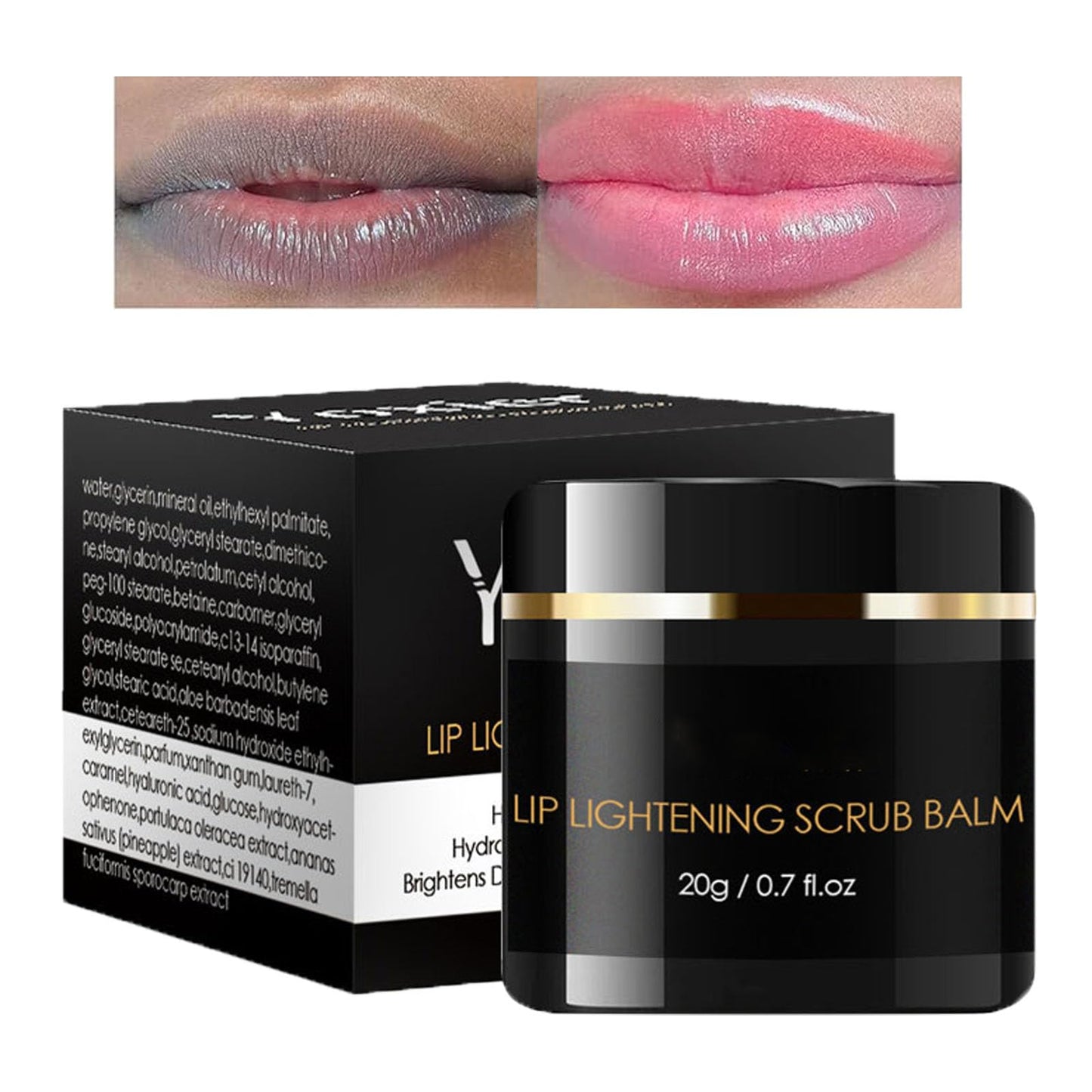 Lip Scrub Exfoliator Lip Lightening Scrub Lip Lightening For Dark Lips,Moisturizing Lip Scrub Lip Care to Remove Dead Skin,Lip Brightening for Dark Lips Lip Exfoliator Scrub for Chapped & Cracked Lip