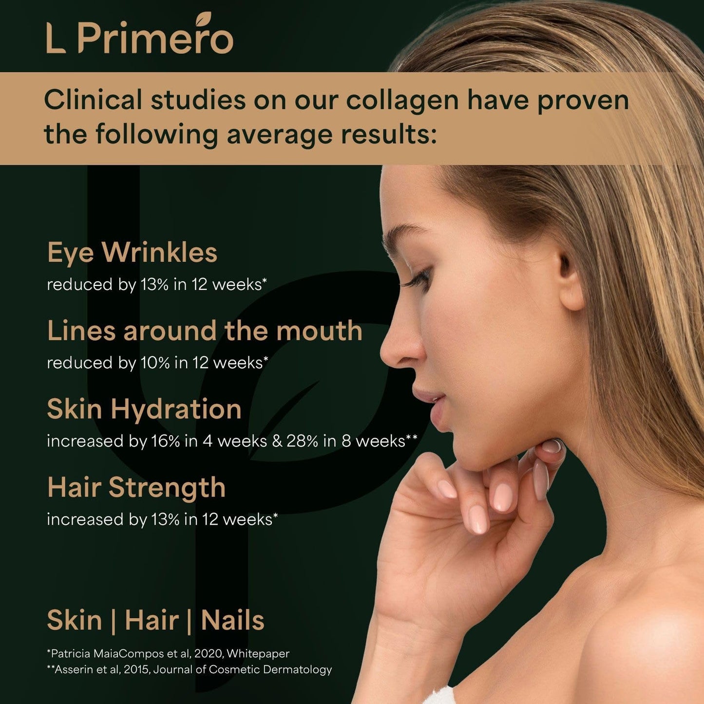 L Primero Collagen Peptides Powder 400g, Hydrolysed Unflavoured, Grass-Fed Bovine Bioactive Protein, Highly absorbable 18 Amino Acids, Keto