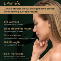 L Primero Collagen Peptides Powder 400g, Hydrolysed Unflavoured, Grass-Fed Bovine Bioactive Protein, Highly absorbable 18 Amino Acids, Keto