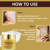 AH-8 Neck Firming Cream - Neck Cream For Anti Wrinkle & Fine Lines - Firming Neck Cream For Tightening Sagging Skin, Wrinkle Reduction And Lifting