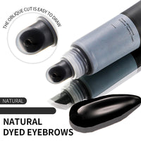NatrLuxe Light Brown Tattoo Eyebrow Peel-Off Tint Kit With 10 Stencils & Stamp – Semi-Permanent, Waterproof, Lasts Up To 3 Days – Brow Makeup Gift For Women