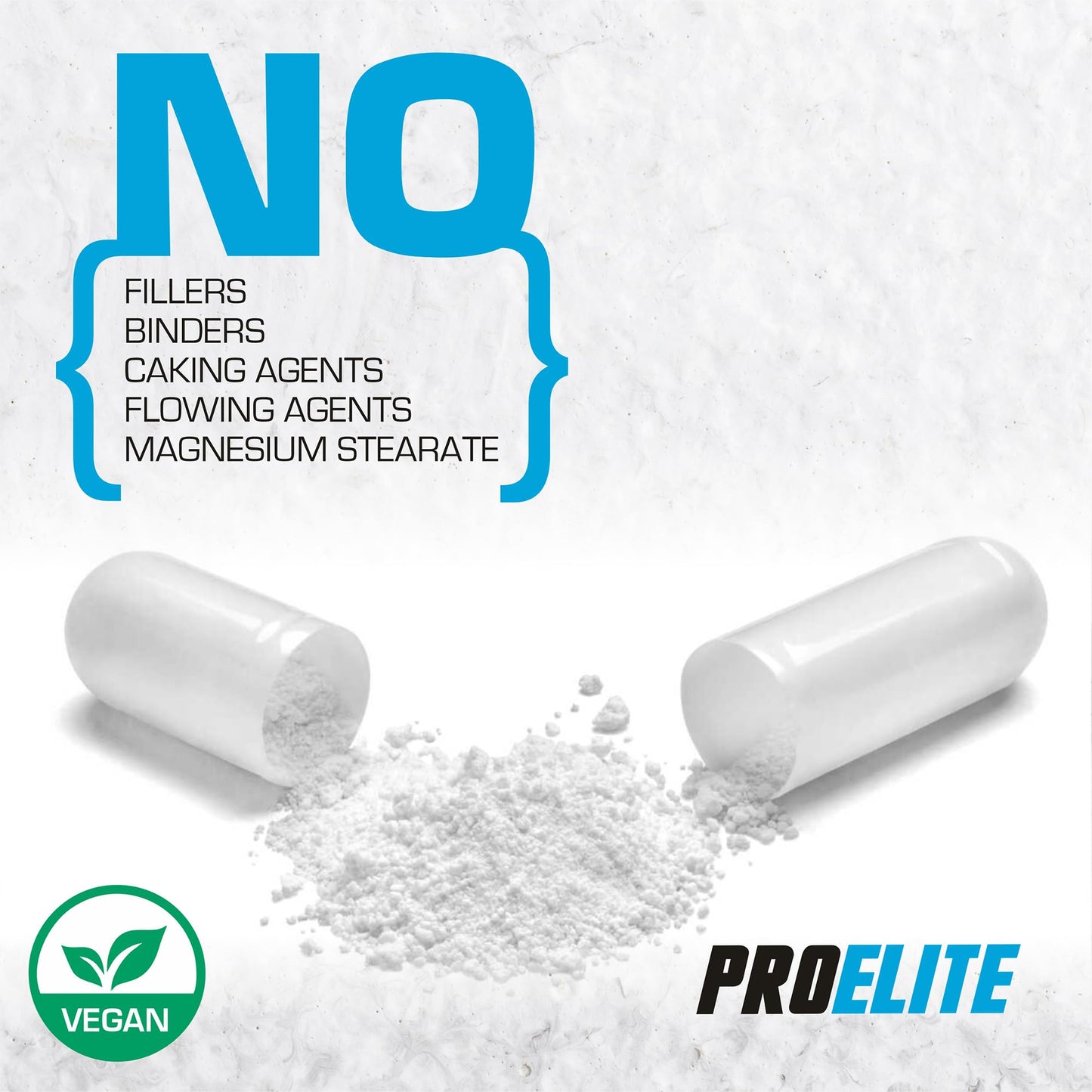 BCAA Capsule 3000mg Per Serving - 360 Vegan Capsules - 2:1:1 Branched Chain Amino Acids Capsules with Vitamin B12 & B6 - BCAA Powder Tablets Alternative - Pre Post Workout for Energy by PROELITE