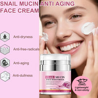 3PCS Snail Mucin Skincare Set for Women & Men – Hydrating & Repair Facial Kit with Cleanser, Eye Cream, Face Moisturiser – Korean Anti-Aging Routine for Glowing Skin, Dry & Sensitive Skin, Dull Skin