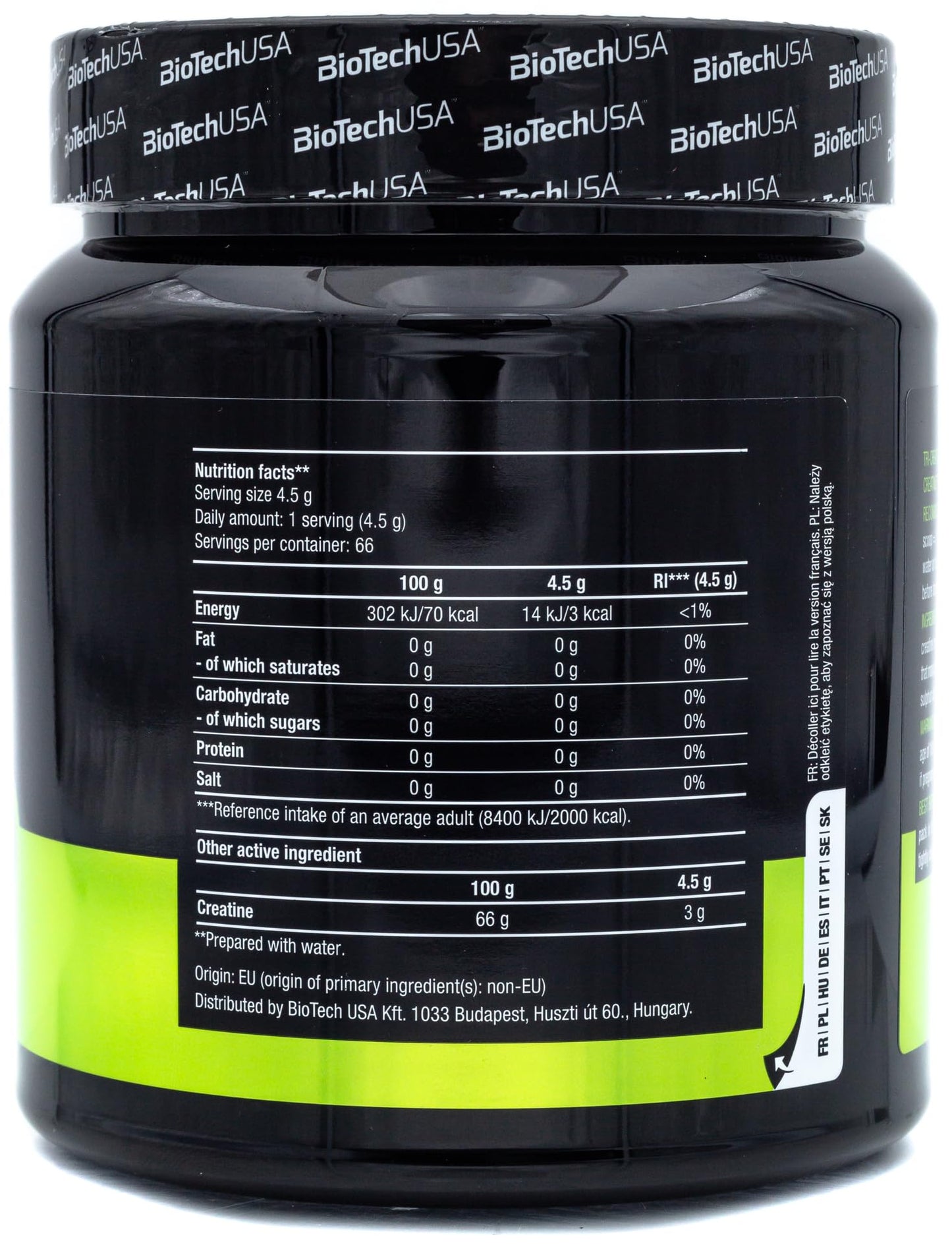 BioTechUSA Tri Creatine Malate | 4500mg Triple Creatine Compound | Gluten free | for Enhanced Physical Performance in High-Intensity Workouts, 300g