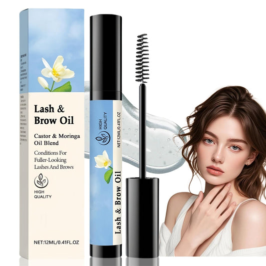 SingHao Eyelash Growth Serum,Portable Eyelash and Brow Oil,Lash & Brow O/il & Applicator,Eyebrow Growth Serum,Castor Oil for Eyelashes,Eyebrow Serum Growth Rapid Brow,Lash Serum Growth,Eyelash Conditioner